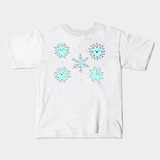 Falling snowflakes Kids T-Shirt